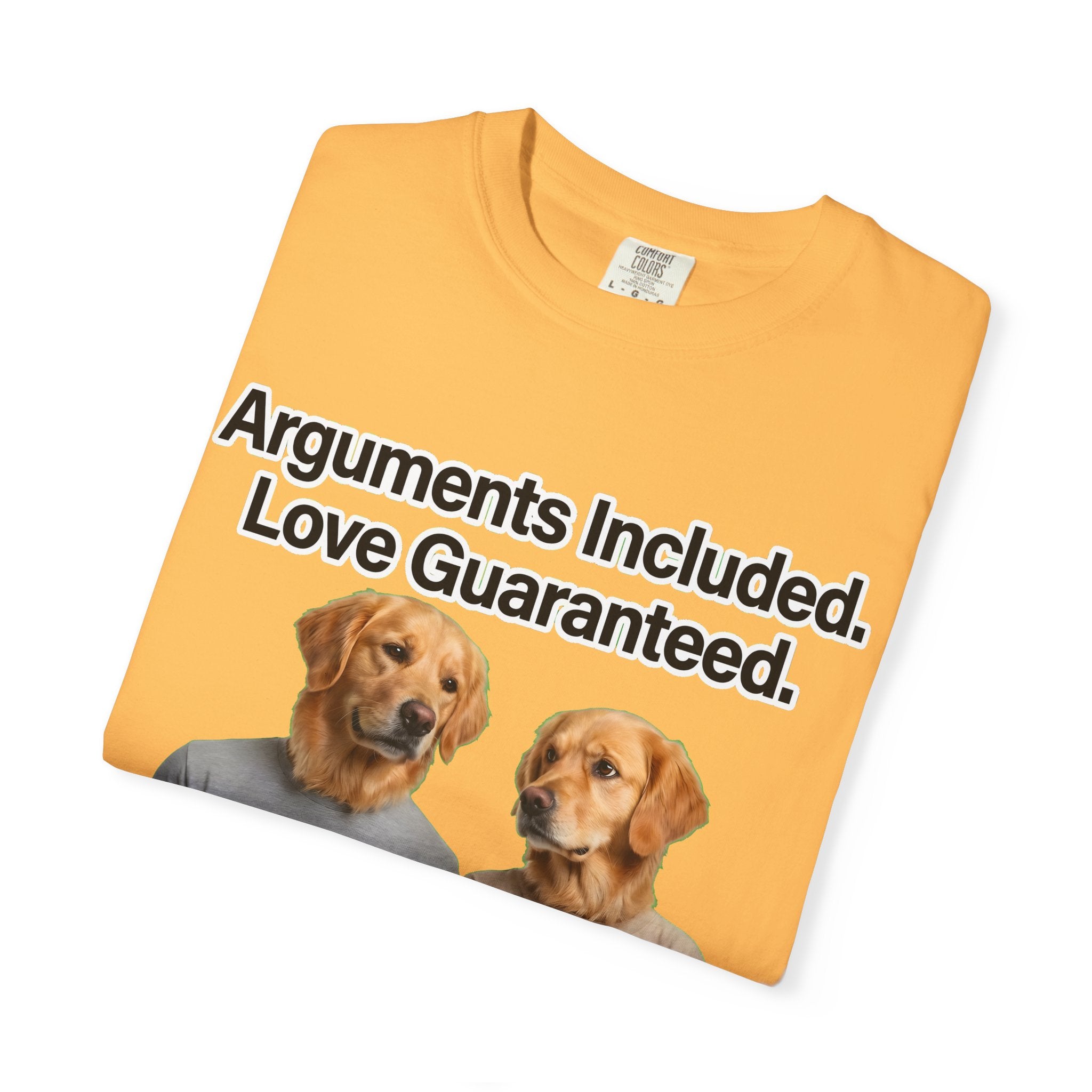 Arguments Included, Love Guaranteed – Funny Couple T-Shirt | Matching Relationship Tee (Unisex)