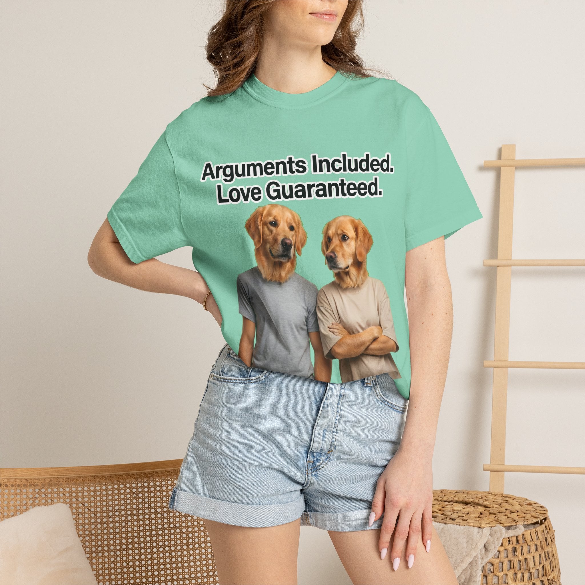 Arguments Included, Love Guaranteed – Funny Couple T-Shirt | Matching Relationship Tee (Unisex)