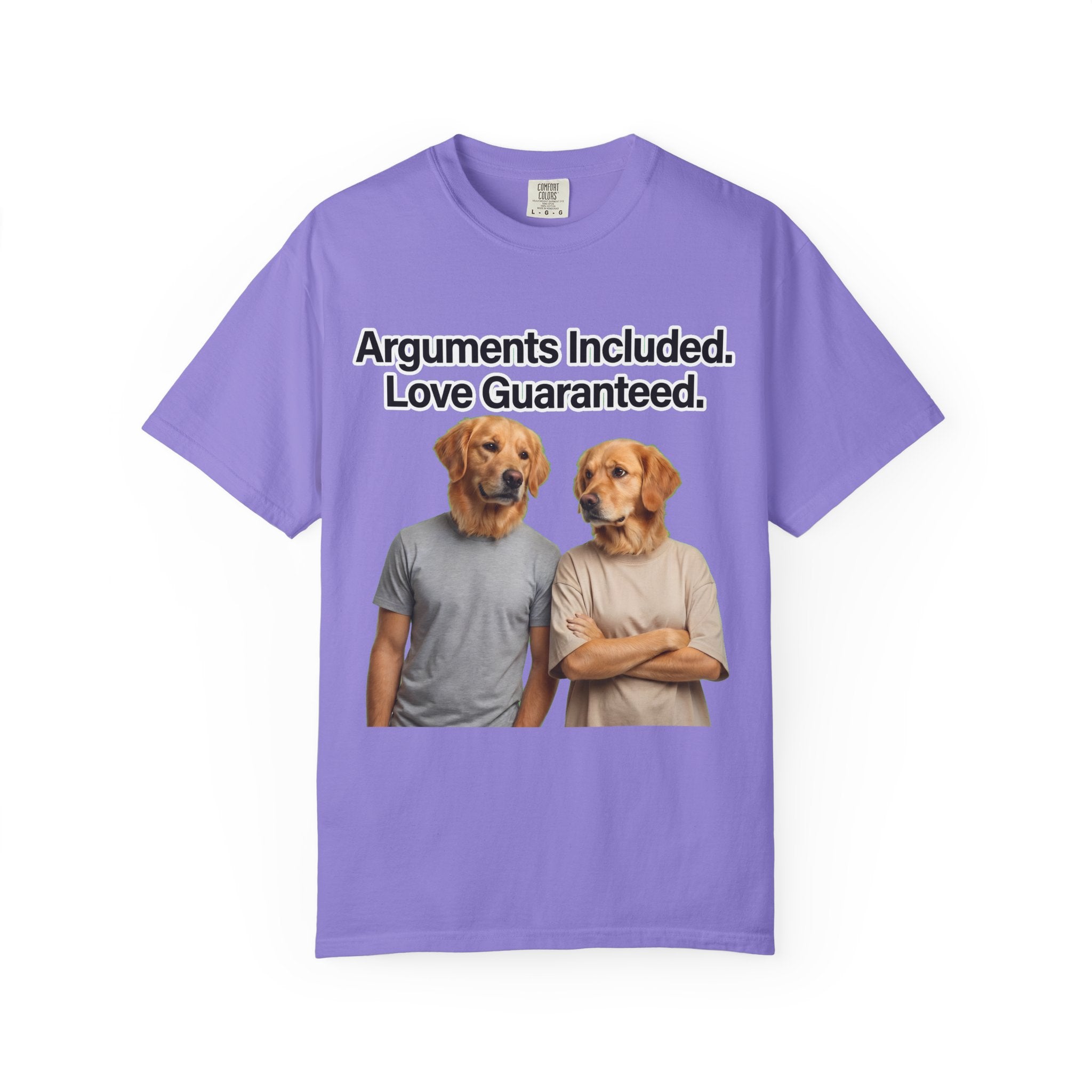 Arguments Included, Love Guaranteed – Funny Couple T-Shirt | Matching Relationship Tee (Unisex)