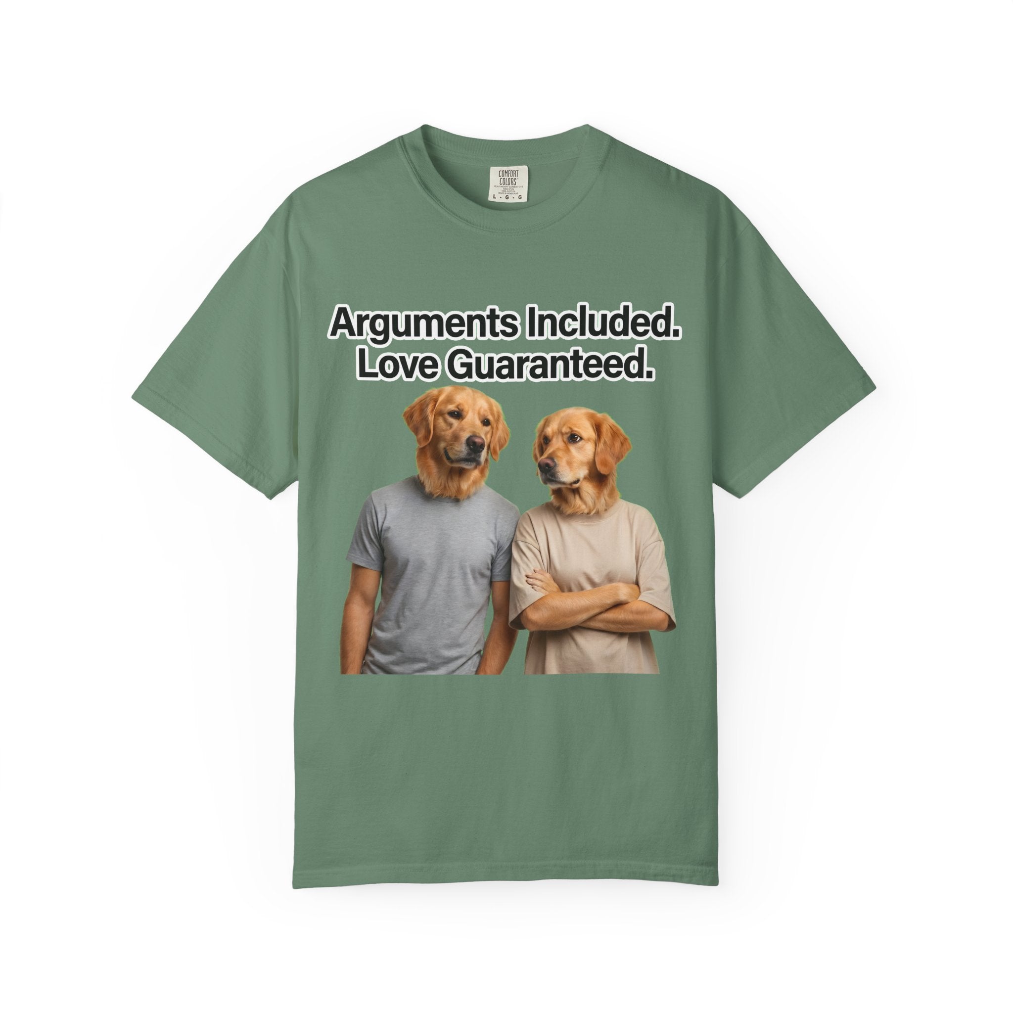 Arguments Included, Love Guaranteed – Funny Couple T-Shirt | Matching Relationship Tee (Unisex)