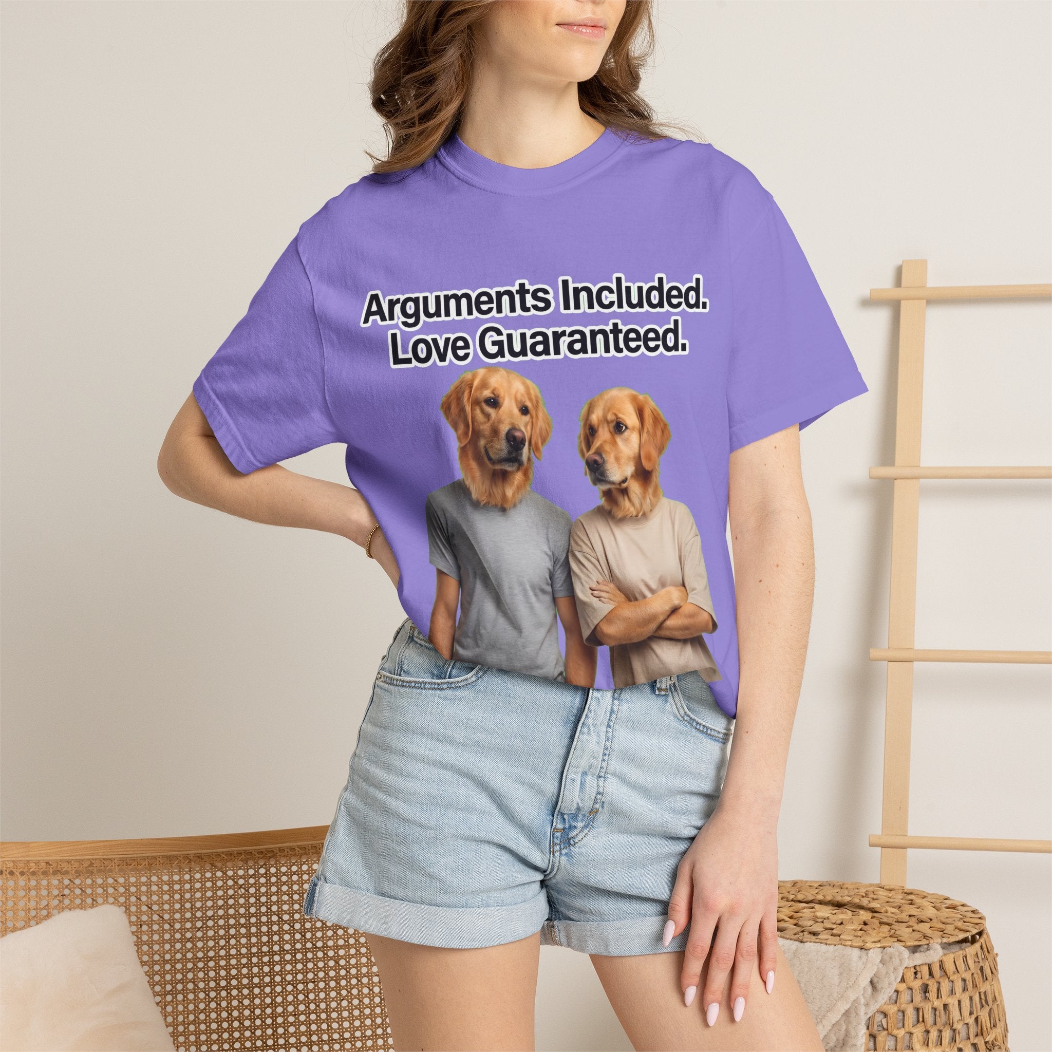 Arguments Included, Love Guaranteed – Funny Couple T-Shirt | Matching Relationship Tee (Unisex)