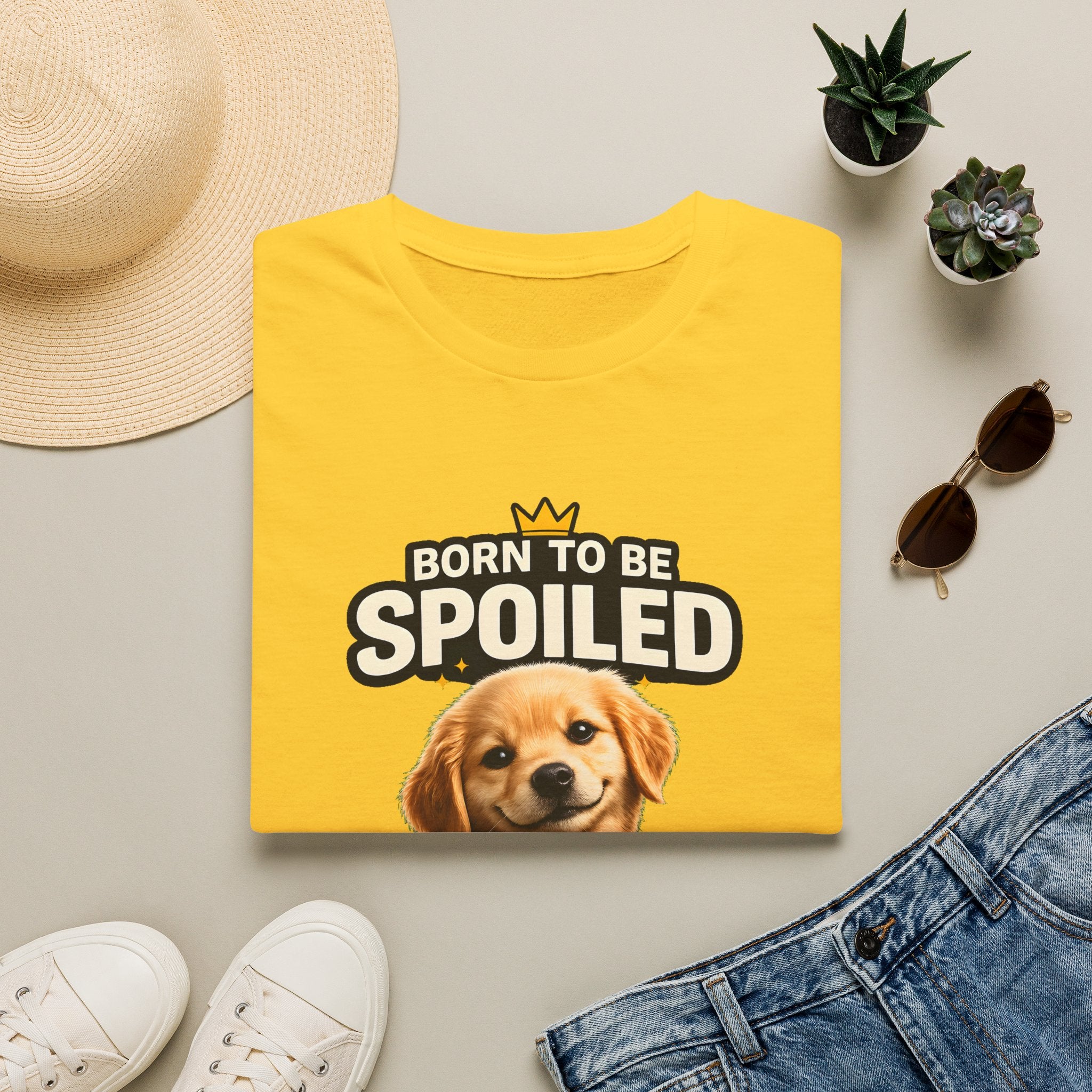 Born to Be Spoiled Puppy T-Shirt | Cute Dog Graphic Tee