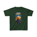 I'm Not Naughty Just Creative Kids T-Shirt | Puppy Artist Paintbrush
