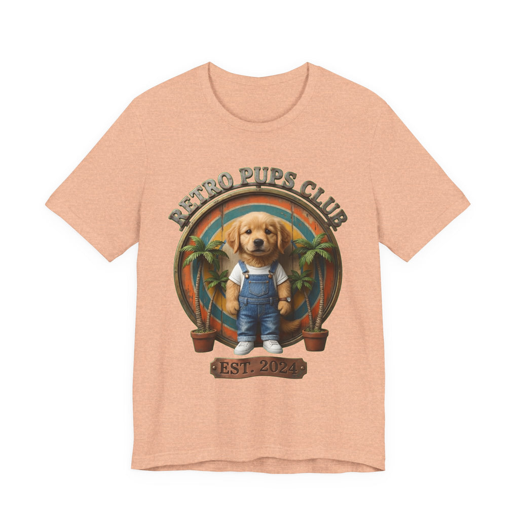 Retro Pups Club Tee – Vintage Puppy Graphic T-Shirt (Est. 2024)
