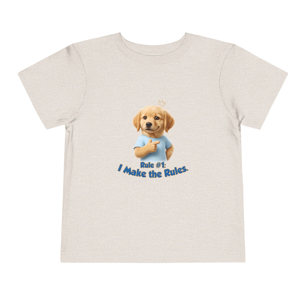 Rule #1: I Make the Rules – Cute Dog T-Shirt | Funny Puppy Boss Graphic Tee (Unisex)