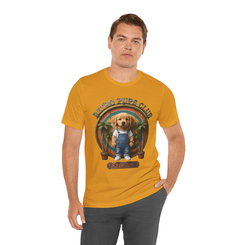 Retro Pups Club Tee – Vintage Puppy Graphic T-Shirt (Est. 2024)