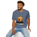 Golden Retriever 'I'm the Boss' T-Shirt | Dog Crown Design