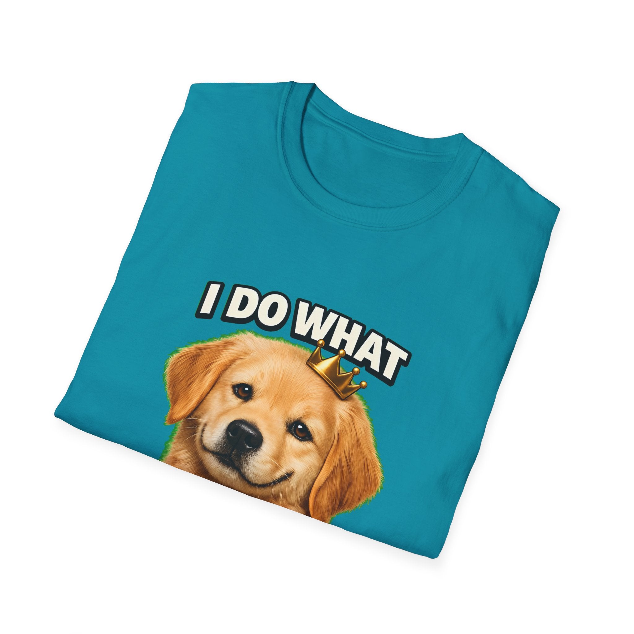 I Do What I Want – Funny Dog Attitude T-Shirt | Cute Golden Puppy Tee (Unisex)