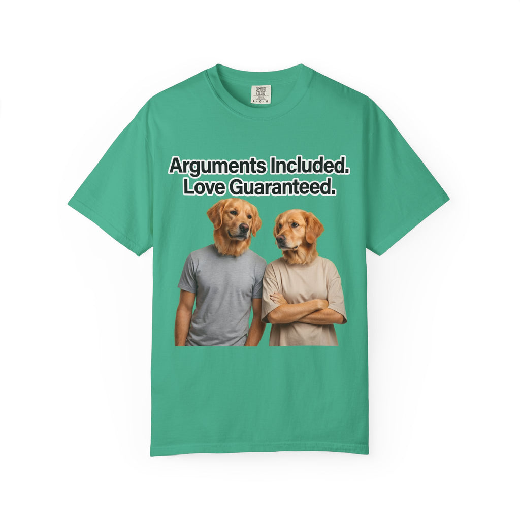 Arguments Included, Love Guaranteed – Funny Couple T-Shirt | Matching Relationship Tee (Unisex)