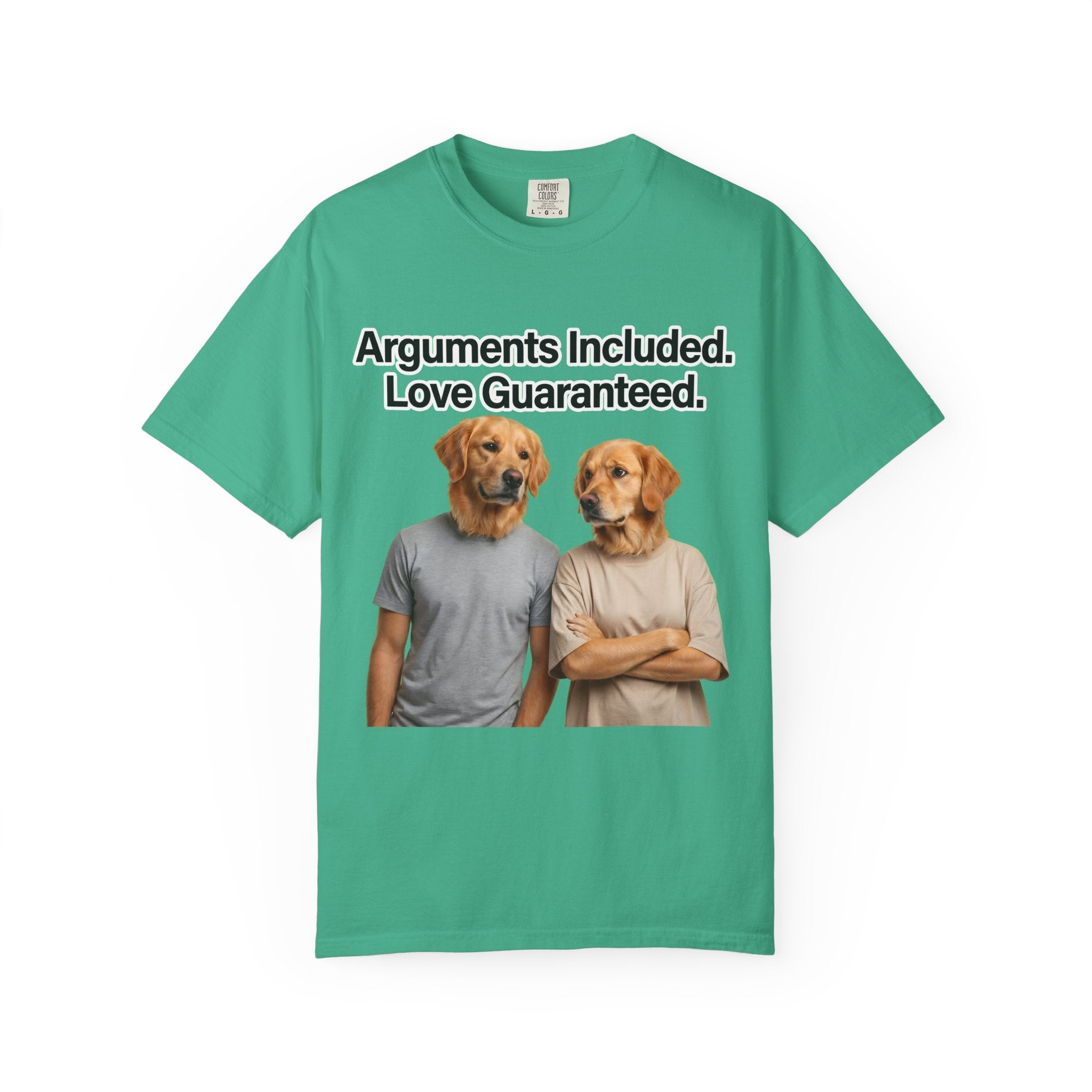 Arguments Included, Love Guaranteed – Funny Couple T-Shirt | Matching Relationship Tee (Unisex)