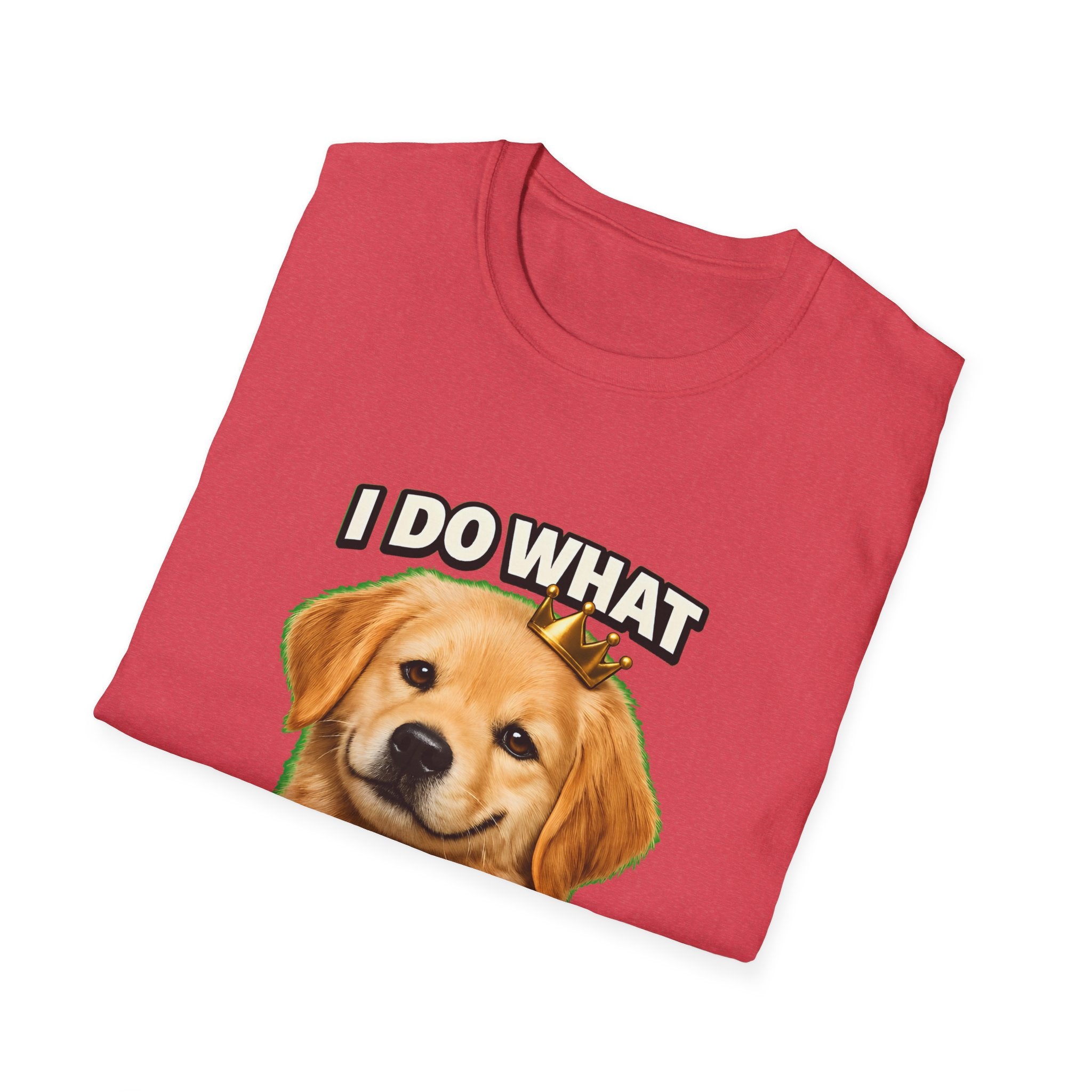 I Do What I Want – Funny Dog Attitude T-Shirt | Cute Golden Puppy Tee (Unisex)