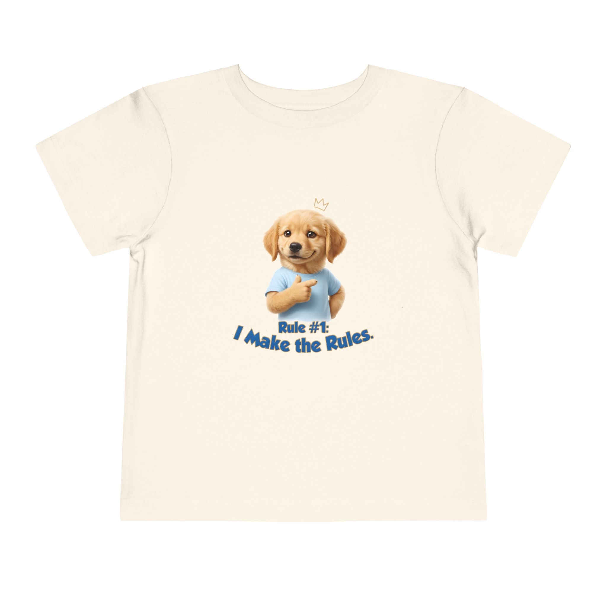 Rule #1: I Make the Rules – Cute Dog T-Shirt | Funny Puppy Boss Graphic Tee (Unisex)