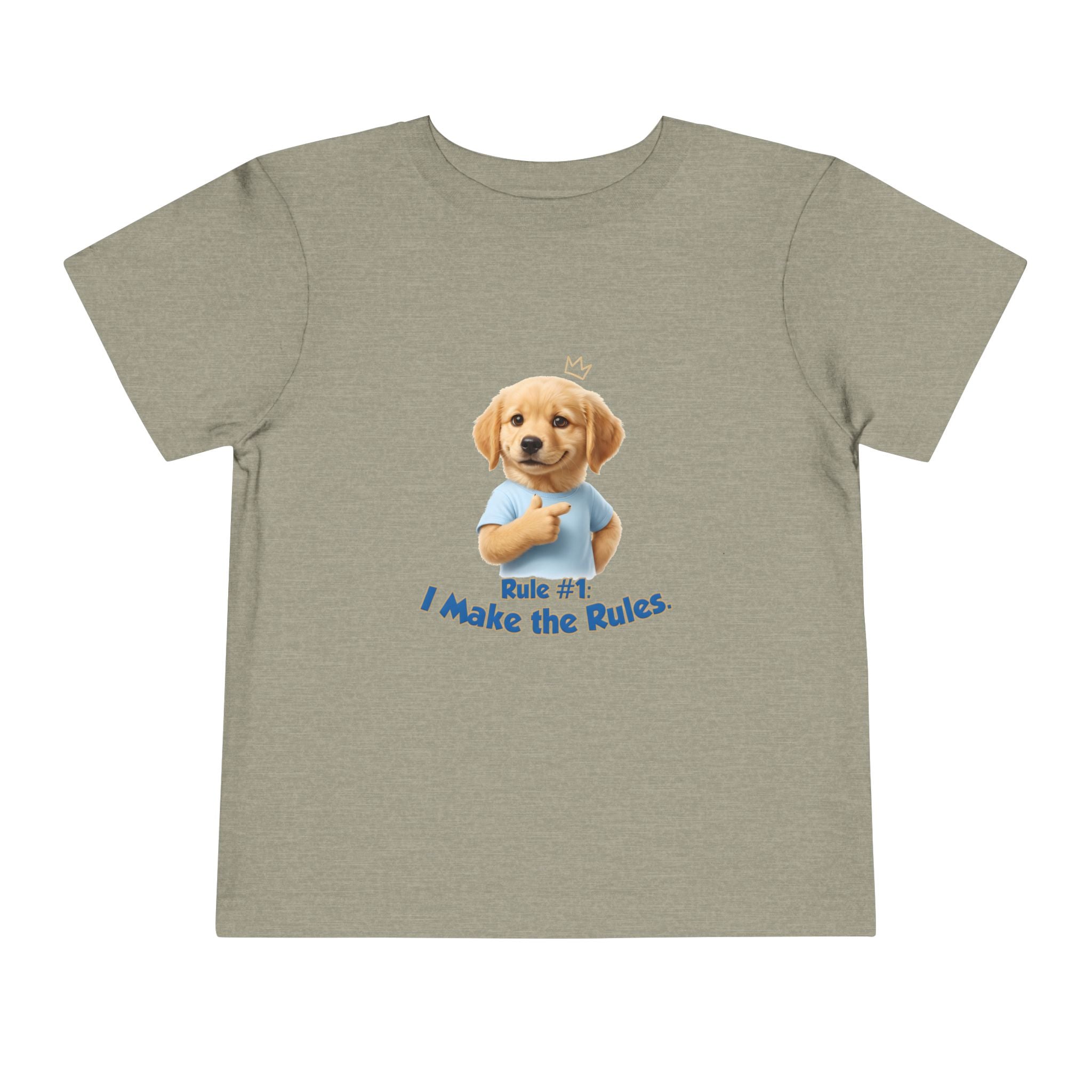 Rule #1: I Make the Rules – Cute Dog T-Shirt | Funny Puppy Boss Graphic Tee (Unisex)