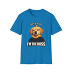 Golden Retriever 'I'm the Boss' T-Shirt | Dog Crown Design