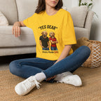 Yes Dear T-Shirt — Funny Golden Retriever Couple Tee ("Auto Mode ON")