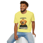 Golden Retriever 'I'm the Boss' T-Shirt | Dog Crown Design