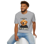 Golden Retriever 'I'm the Boss' T-Shirt | Dog Crown Design