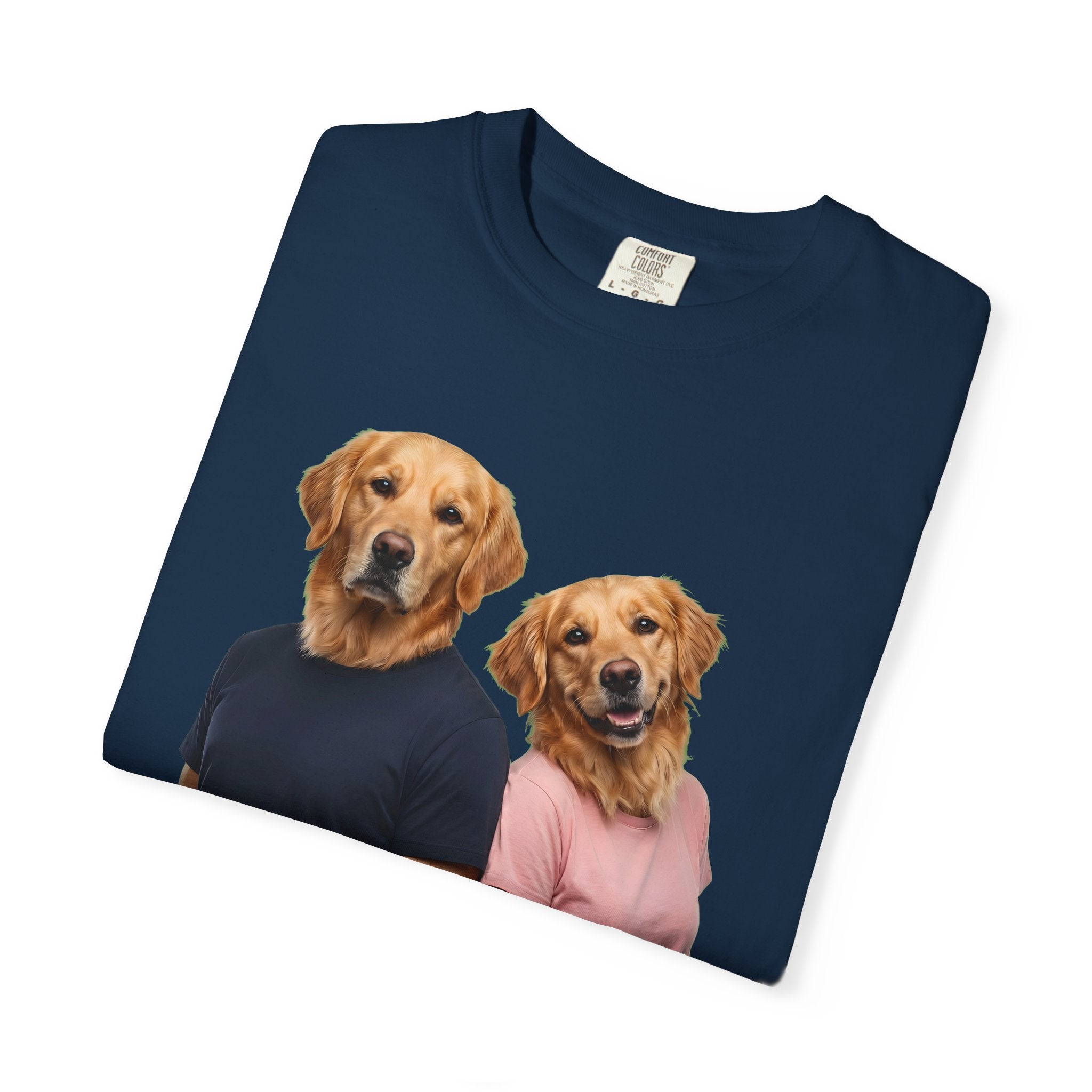 Two Different Minds, One Crazy Life – Funny Couple T-Shirt | Matching Dog Tee (Unisex)
