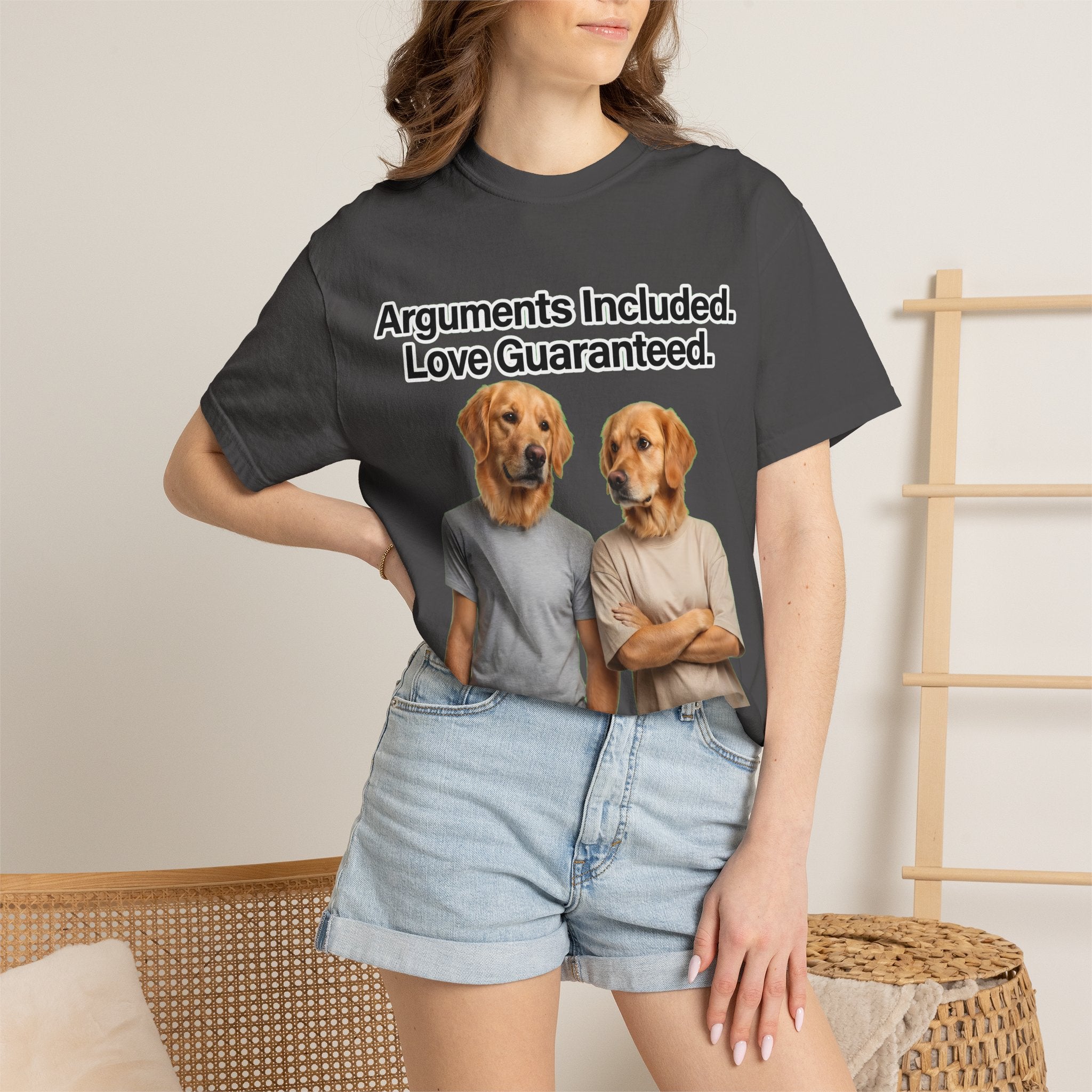 Arguments Included, Love Guaranteed – Funny Couple T-Shirt | Matching Relationship Tee (Unisex)