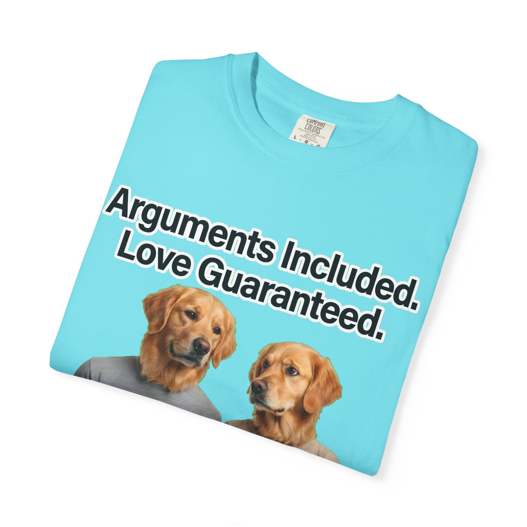 Arguments Included, Love Guaranteed – Funny Couple T-Shirt | Matching Relationship Tee (Unisex)