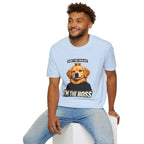 Golden Retriever 'I'm the Boss' T-Shirt | Dog Crown Design