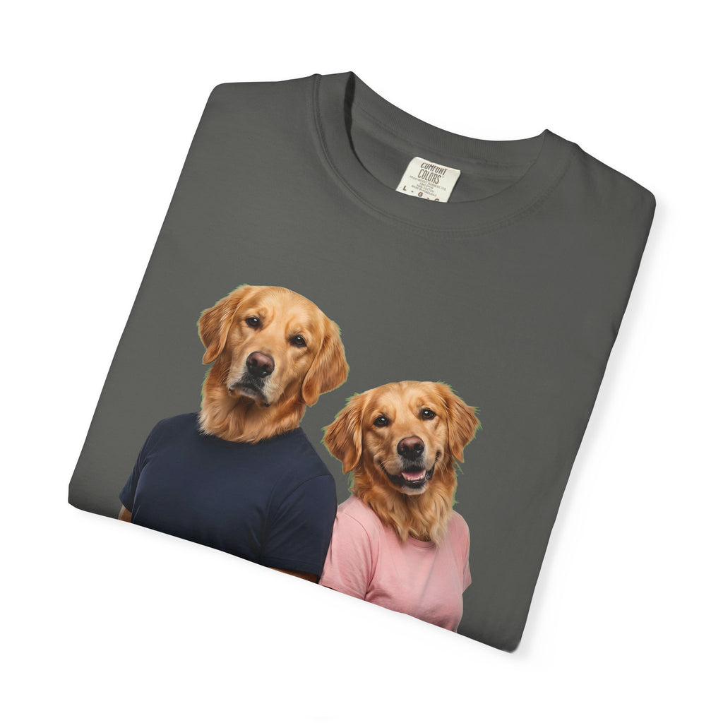 Two Different Minds, One Crazy Life – Funny Couple T-Shirt | Matching Dog Tee (Unisex)