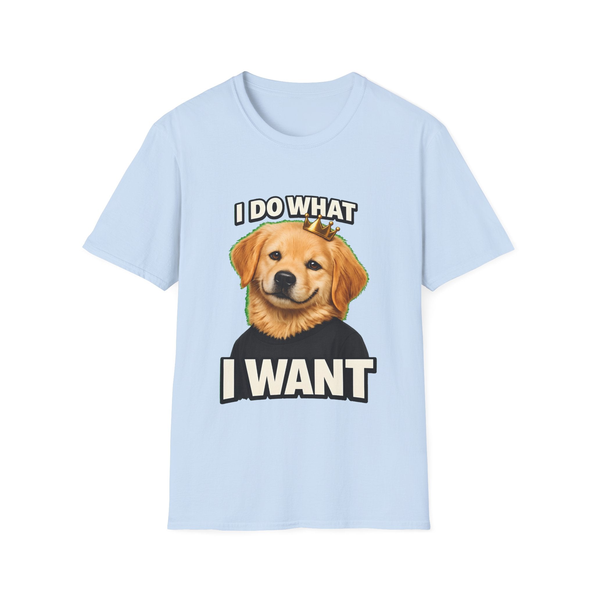 I Do What I Want – Funny Dog Attitude T-Shirt | Cute Golden Puppy Tee (Unisex)
