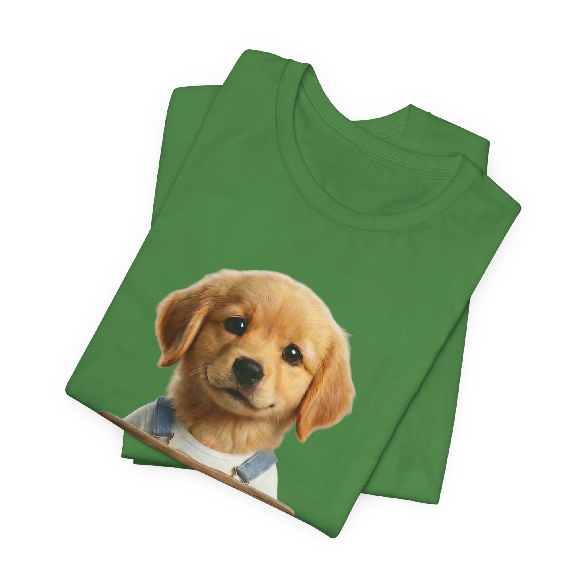 T-Shirt — Cute Puppy Holding 'Come home safe I'll Be Waiting' Sign | Dog Lover Gift