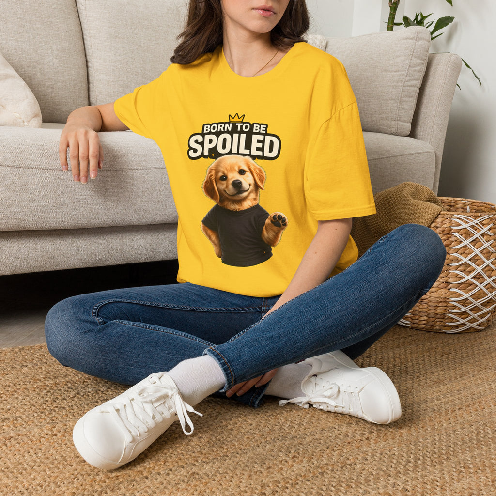 Born to Be Spoiled Puppy T-Shirt | Cute Dog Graphic Tee