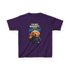 I'm Not Naughty Just Creative Kids T-Shirt | Puppy Artist Paintbrush