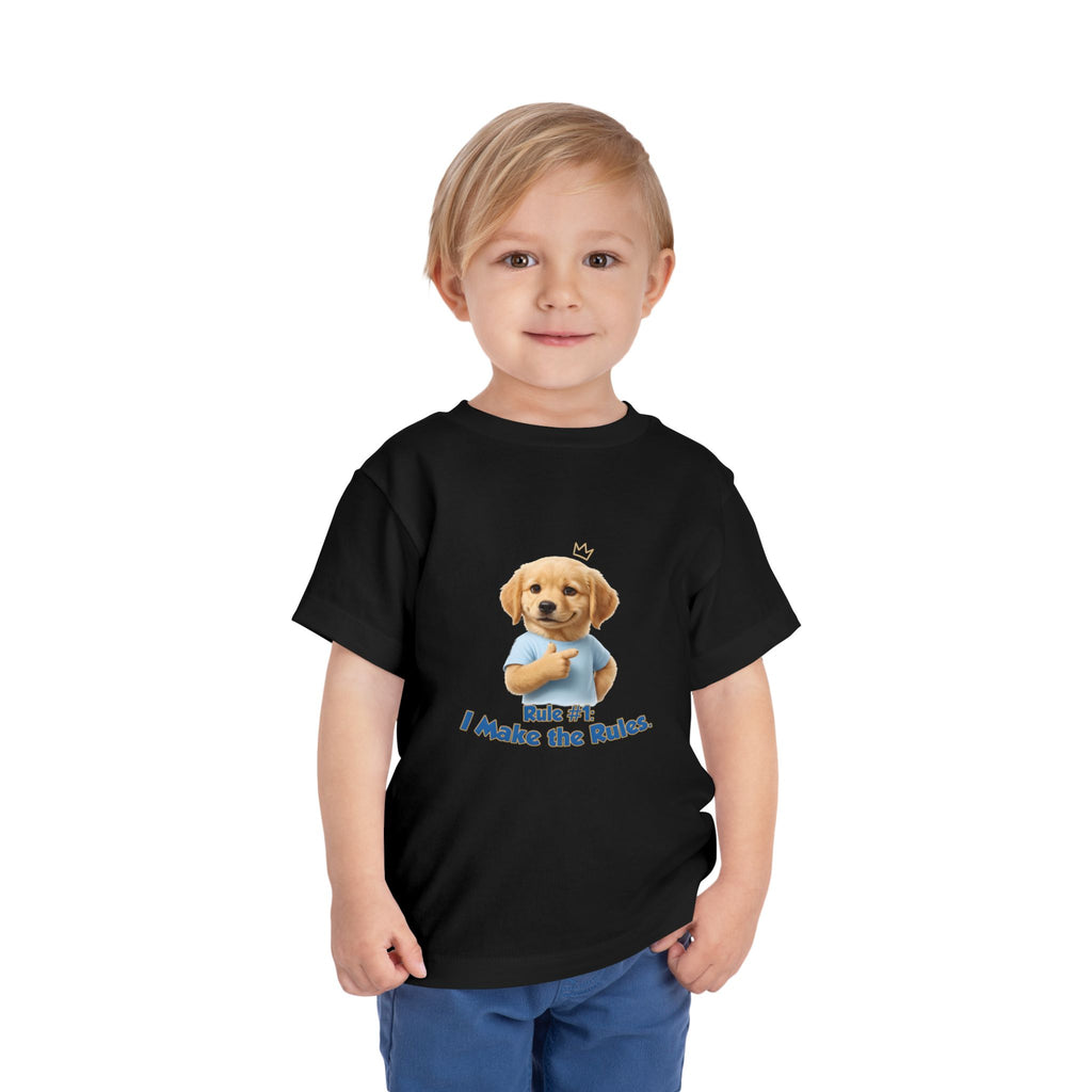 Rule #1: I Make the Rules – Cute Dog T-Shirt | Funny Puppy Boss Graphic Tee (Unisex)