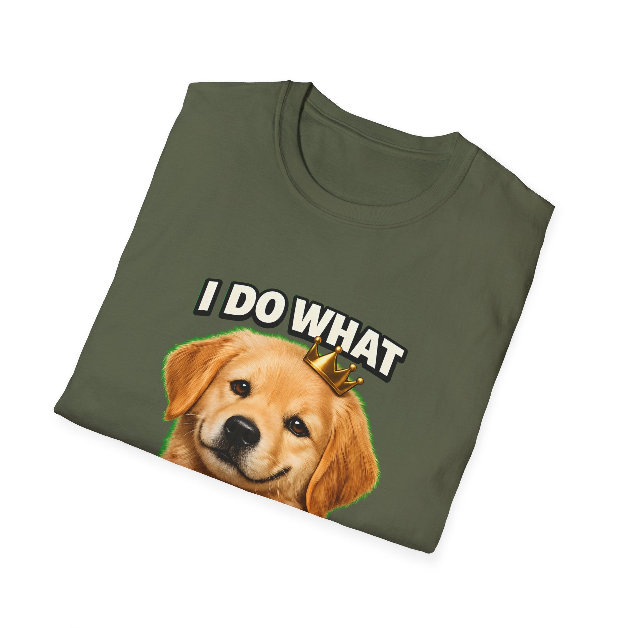 I Do What I Want – Funny Dog Attitude T-Shirt | Cute Golden Puppy Tee (Unisex)