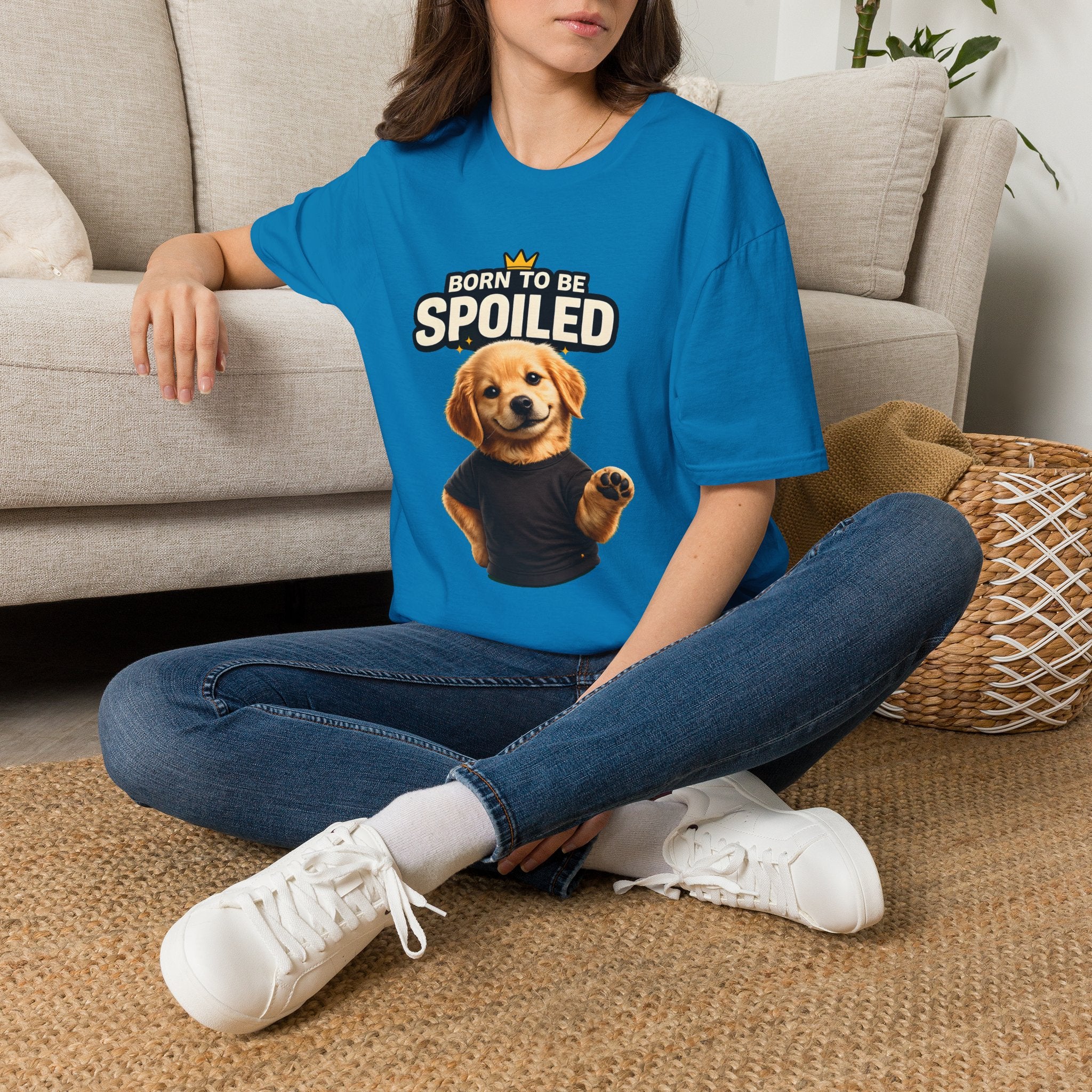 Born to Be Spoiled Puppy T-Shirt | Cute Dog Graphic Tee