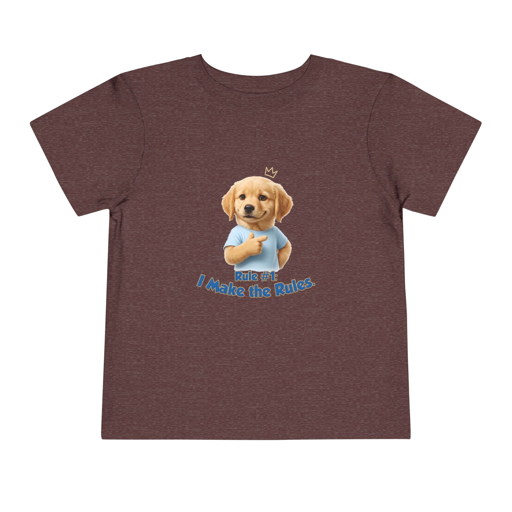 Rule #1: I Make the Rules – Cute Dog T-Shirt | Funny Puppy Boss Graphic Tee (Unisex)