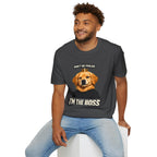 Golden Retriever 'I'm the Boss' T-Shirt | Dog Crown Design