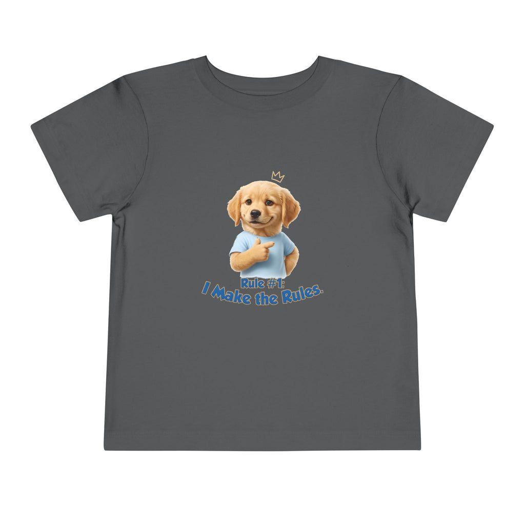 Rule #1: I Make the Rules – Cute Dog T-Shirt | Funny Puppy Boss Graphic Tee (Unisex)