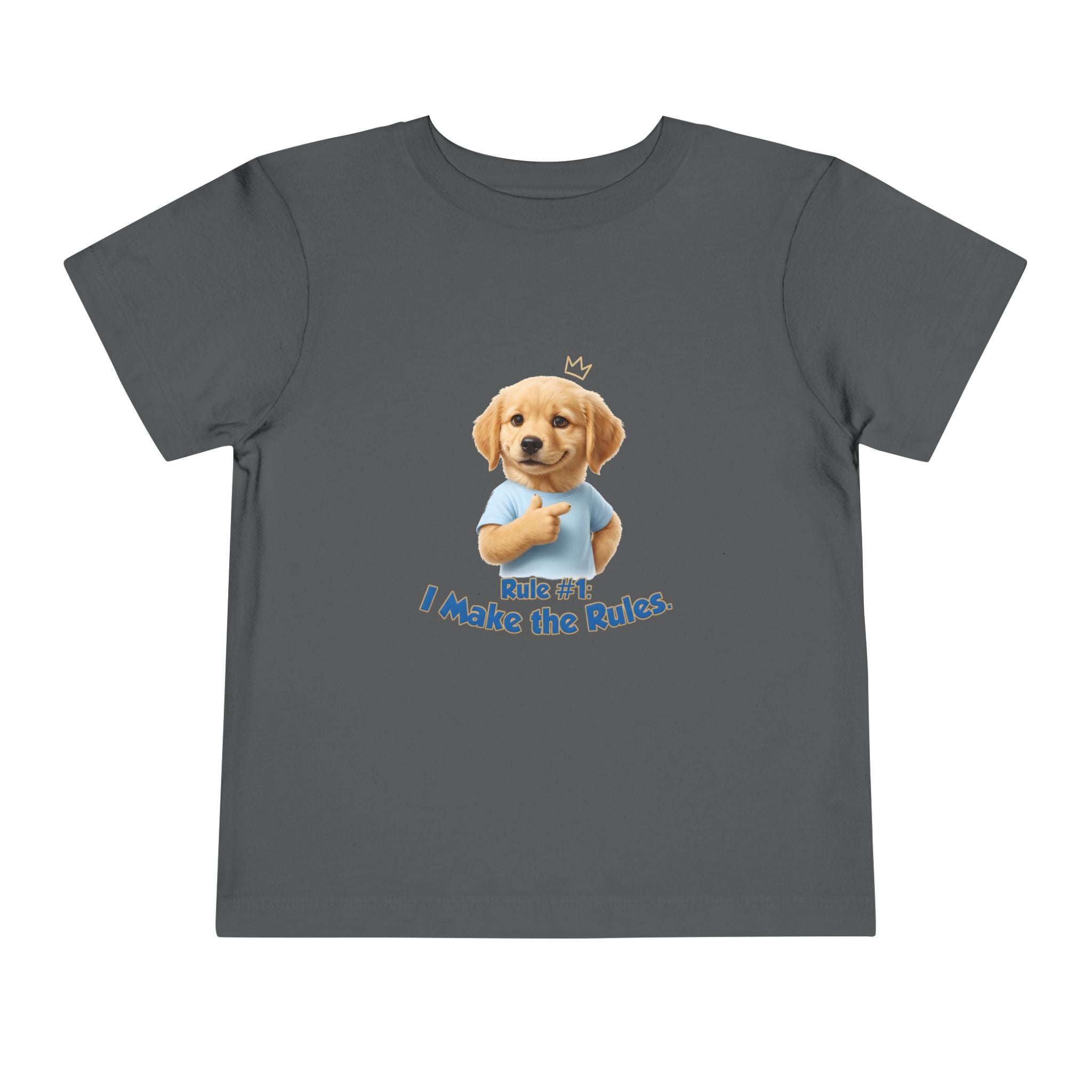 Rule #1: I Make the Rules – Cute Dog T-Shirt | Funny Puppy Boss Graphic Tee (Unisex)