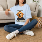 Golden Retriever 'I'm the Boss' T-Shirt | Dog Crown Design