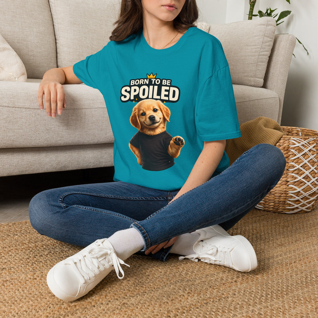 Born to Be Spoiled Puppy T-Shirt | Cute Dog Graphic Tee