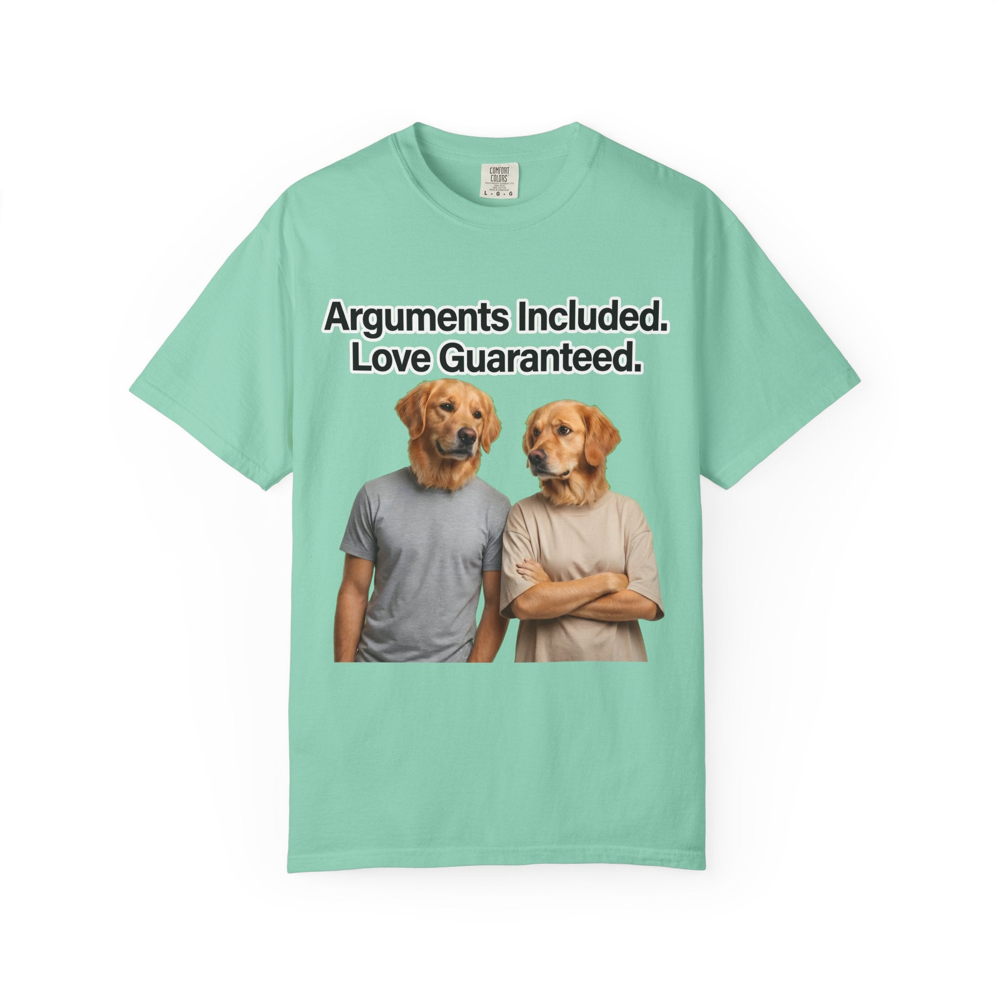 Arguments Included, Love Guaranteed – Funny Couple T-Shirt | Matching Relationship Tee (Unisex)