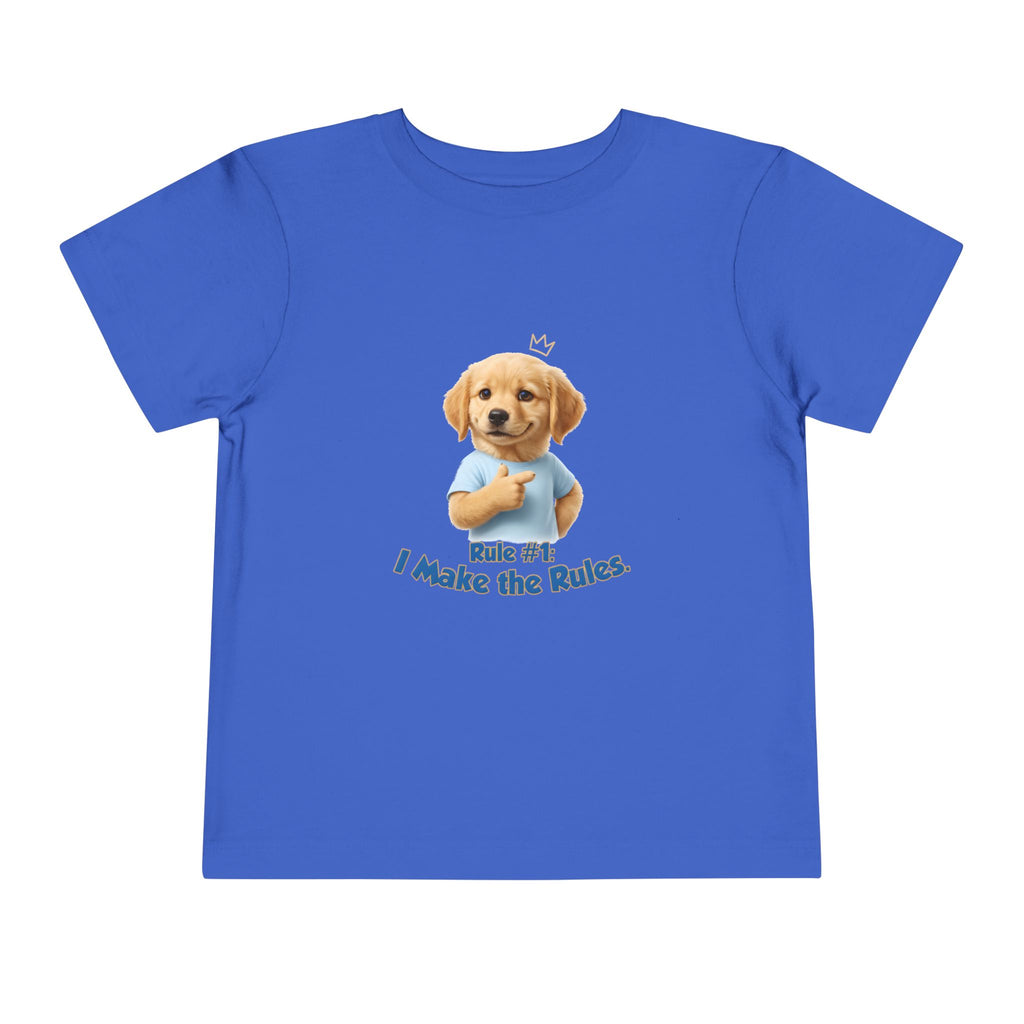 Rule #1: I Make the Rules – Cute Dog T-Shirt | Funny Puppy Boss Graphic Tee (Unisex)