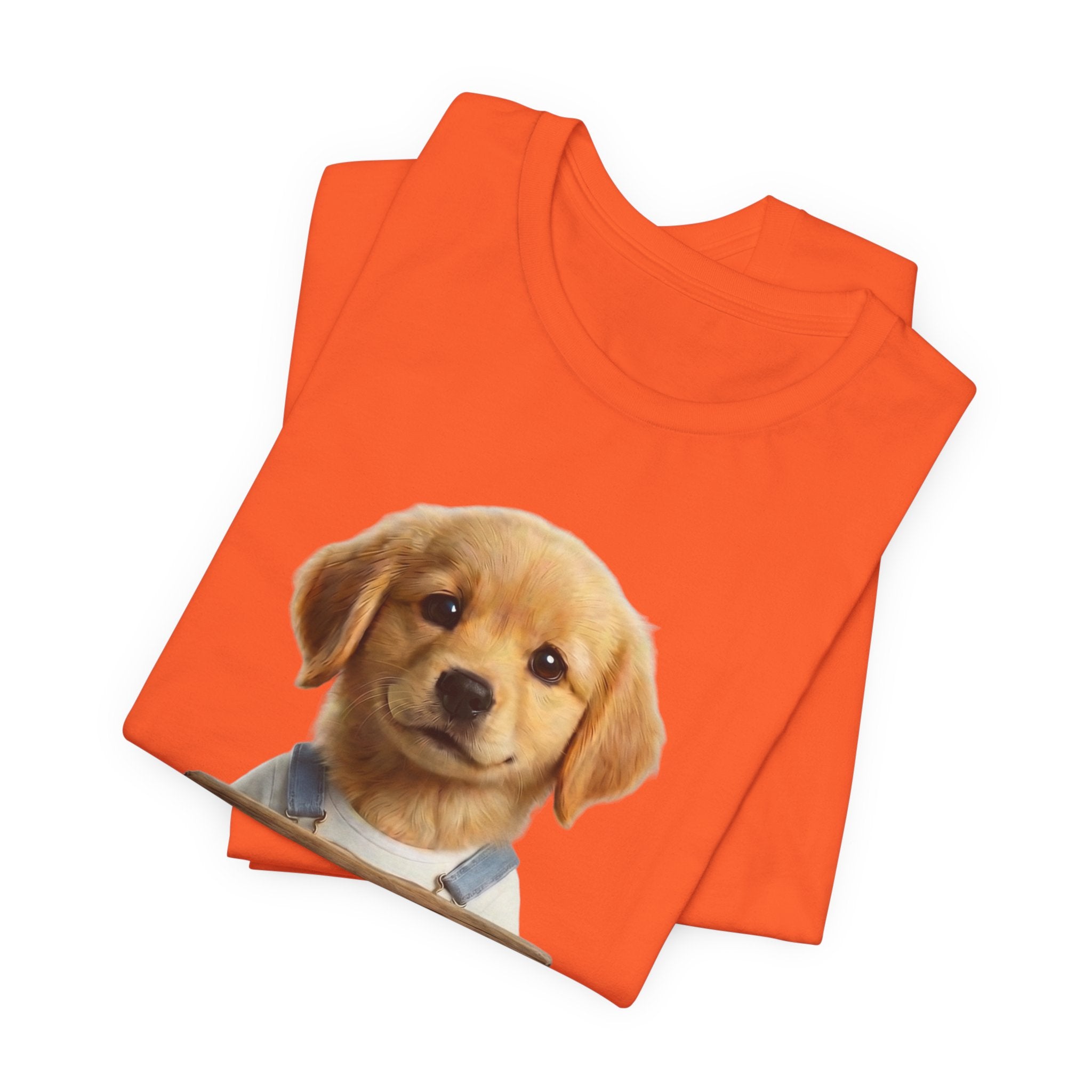 T-Shirt — Cute Puppy Holding 'Come home safe I'll Be Waiting' Sign | Dog Lover Gift