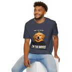 Golden Retriever 'I'm the Boss' T-Shirt | Dog Crown Design