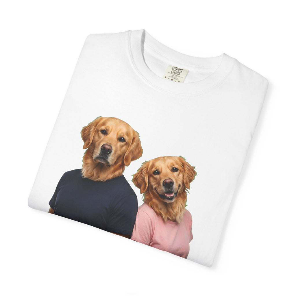 Two Different Minds, One Crazy Life – Funny Couple T-Shirt | Matching Dog Tee (Unisex)