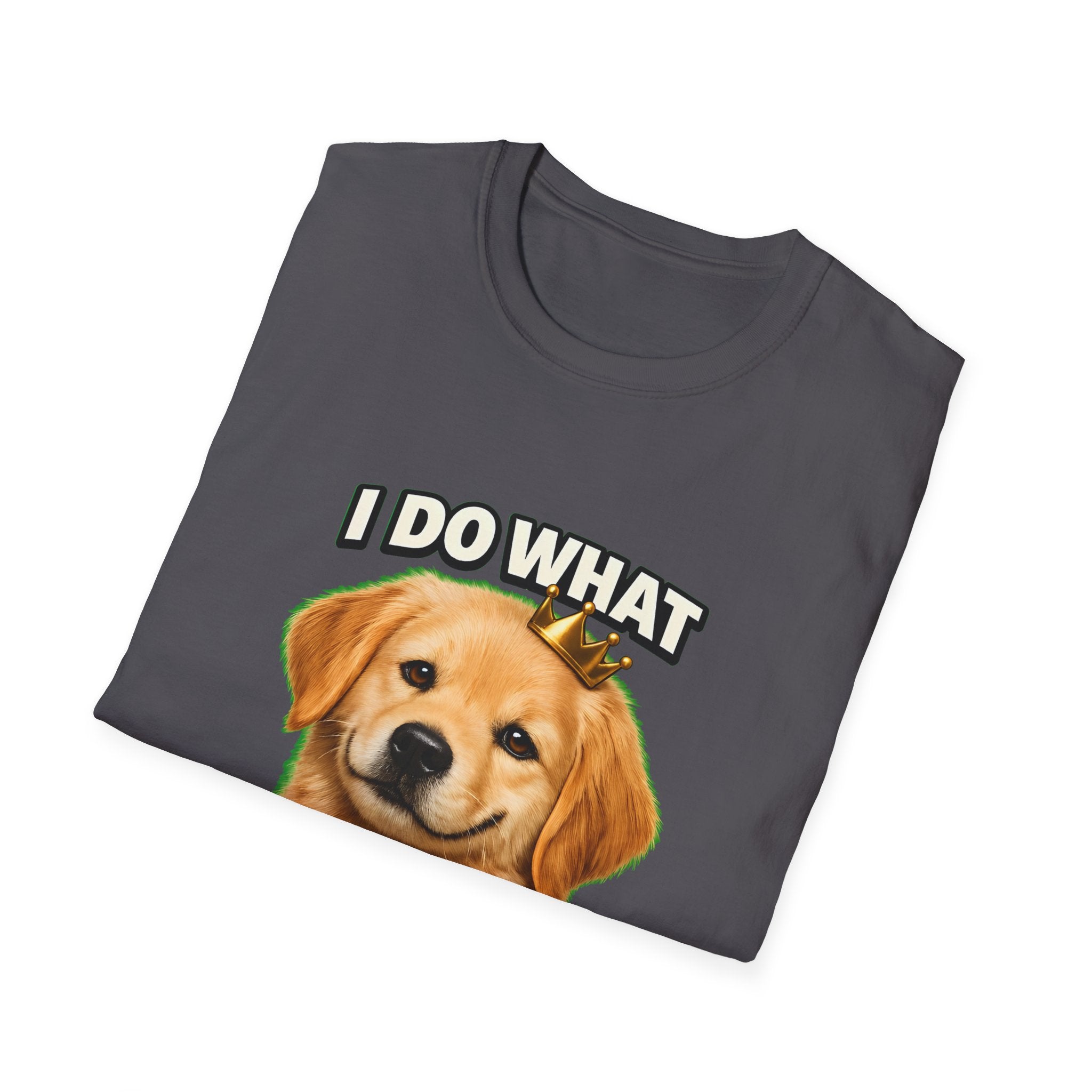 I Do What I Want – Funny Dog Attitude T-Shirt | Cute Golden Puppy Tee (Unisex)