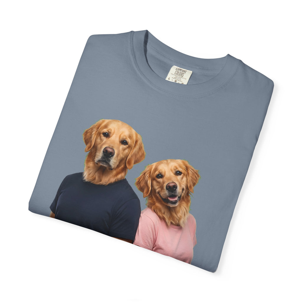 Two Different Minds, One Crazy Life – Funny Couple T-Shirt | Matching Dog Tee (Unisex)