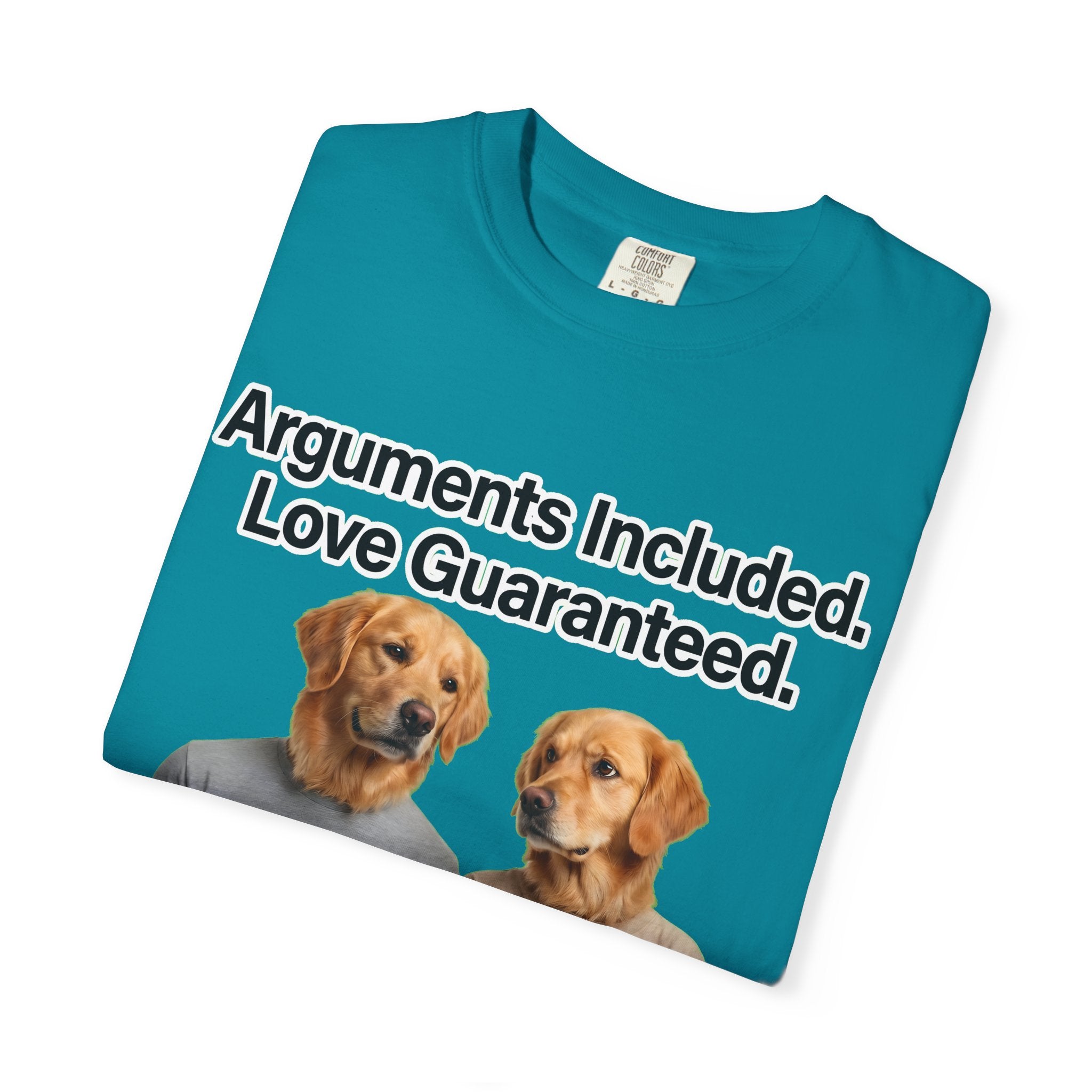 Arguments Included, Love Guaranteed – Funny Couple T-Shirt | Matching Relationship Tee (Unisex)