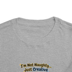 I'm Not Naughty Just Creative Puppy Tee | Cute Labrador Puppy Toddler Shirt