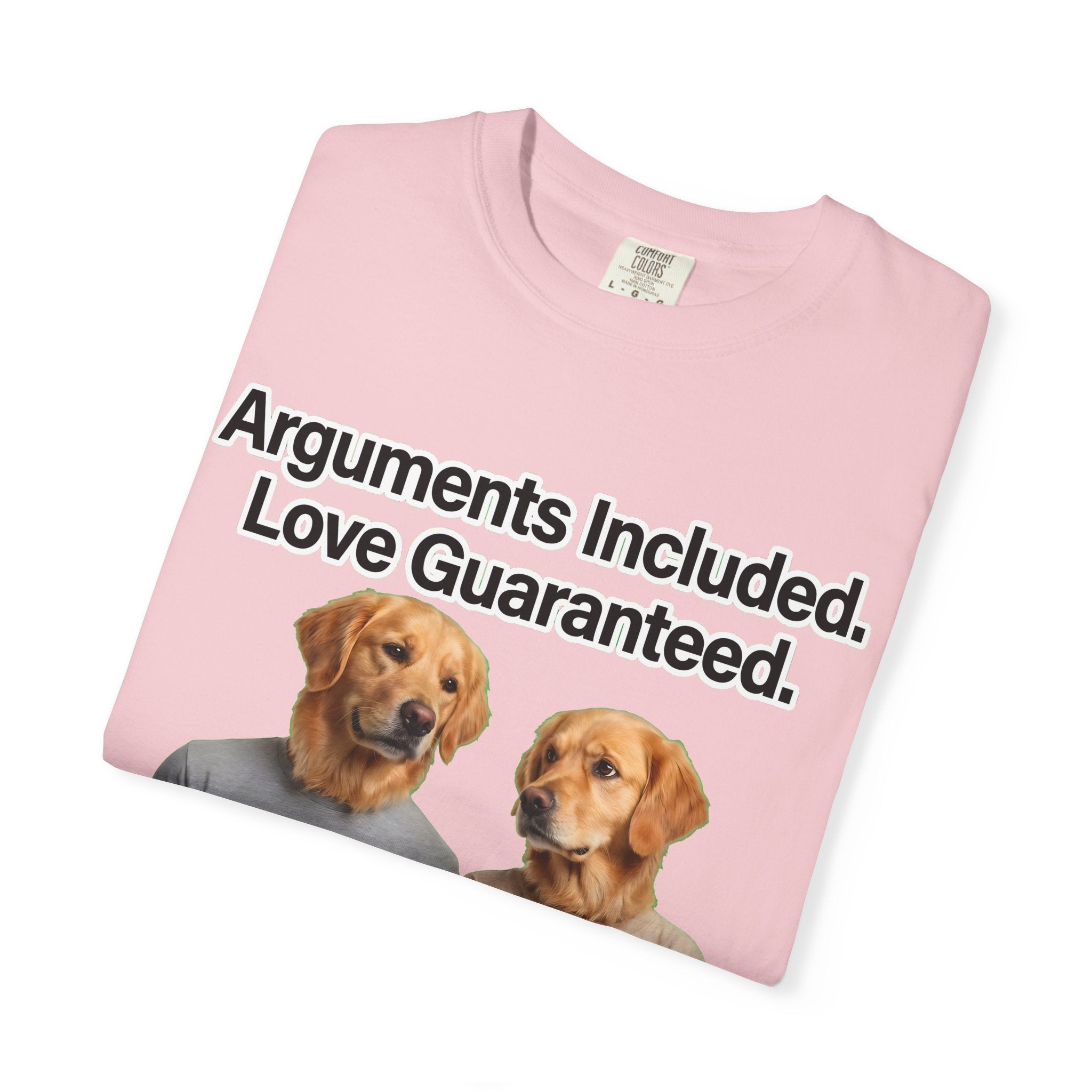 Arguments Included, Love Guaranteed – Funny Couple T-Shirt | Matching Relationship Tee (Unisex)