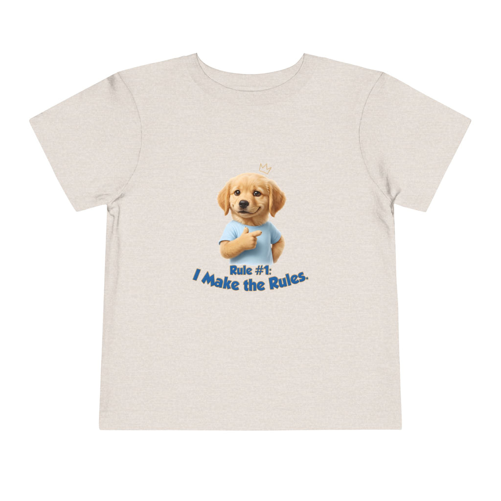 Puppy 'I Make the Rules' Toddler Tee | Cute Labrador Graphic